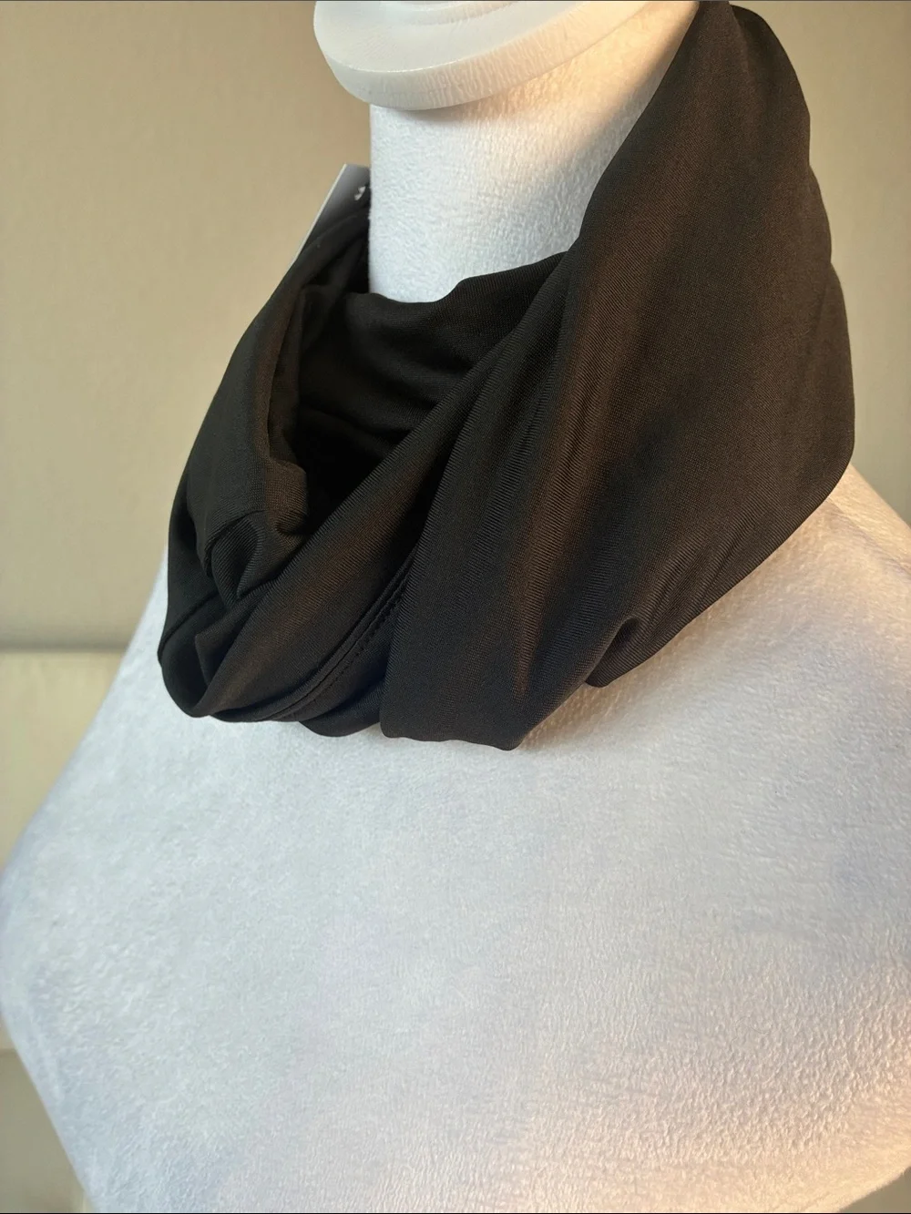 Eloquii Elegant Black Infinity Scarf